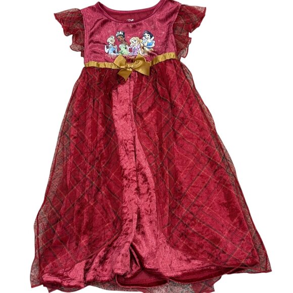 Disney Princess Red Nightgown Pajama Dress 3T - Picture 1 of 5